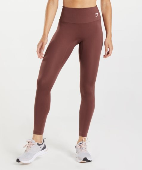 Women's Gymshark Training Leggings Brown | NZ 9TILCW